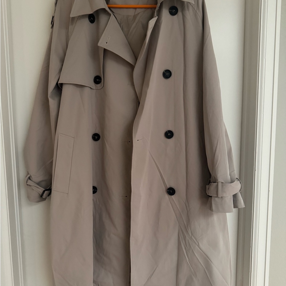 Women long trench coat, size M